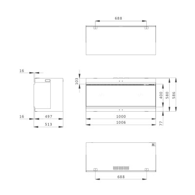 iX10 Front Dimensions